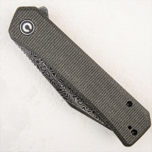 Нож CIVIVI Relic, Damascus, Micarta Dark Green - складной туристические ножи из стали Нож CIVIVI Relic, Damascus, Micarta Dark Green - складной туристические ножи из стали